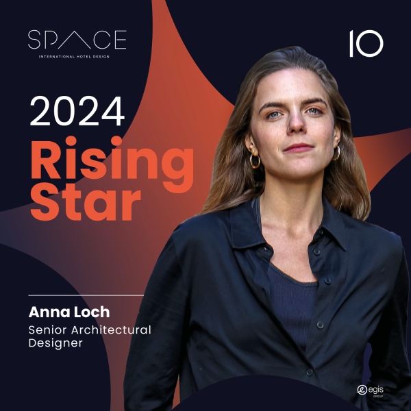 Anna Loch recognised as 'Rising Stars to Watch in 2024' by Hotel SPACE magazine